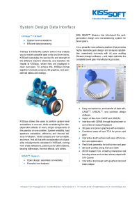 Flyer - KISSsys and GEMS - System Design Data Interface