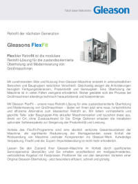 Flyer - FlexFit - Überholung und Modernisierung von Großmaschinen
